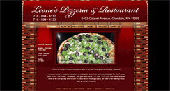 Desktop Screenshot of leonespizzeriany.com