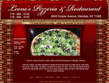 Tablet Screenshot of leonespizzeriany.com